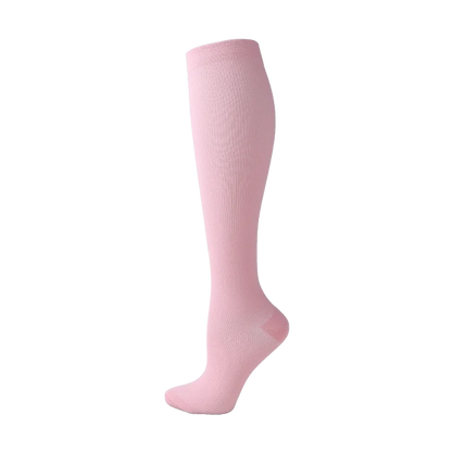 Compression Stockings Blood Circulation Promotion Slimming Compression Socks Anti-Fatigue Comfortable Solid Color Socks