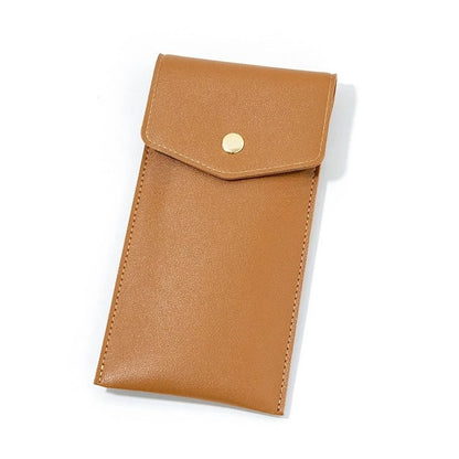 PU Leather Pencil Case Storage Bag Student Glasses Portable Stationery Bag Large-capacity Business Office Pen Storage Bag