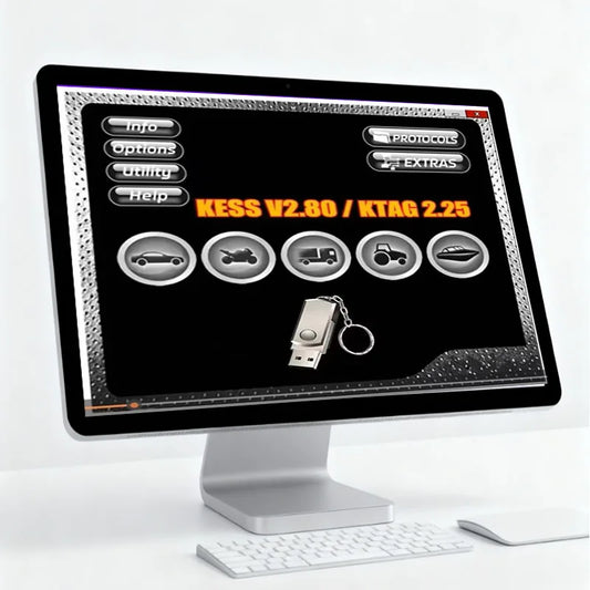 Ktag2.25 Ksuite 2.80 Software for KESS V2 V5.017 RSA Error Fix Unlock Tool Universal Car Truck Bike Tractor ECU Programming Tool