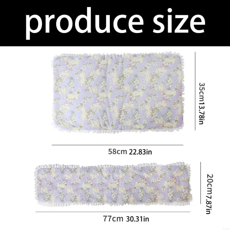 2025 New 2PCS Pet Strollers Cushion With Closures Soft Padding Pushchair Bedding Pad For Small Dog Travel Use