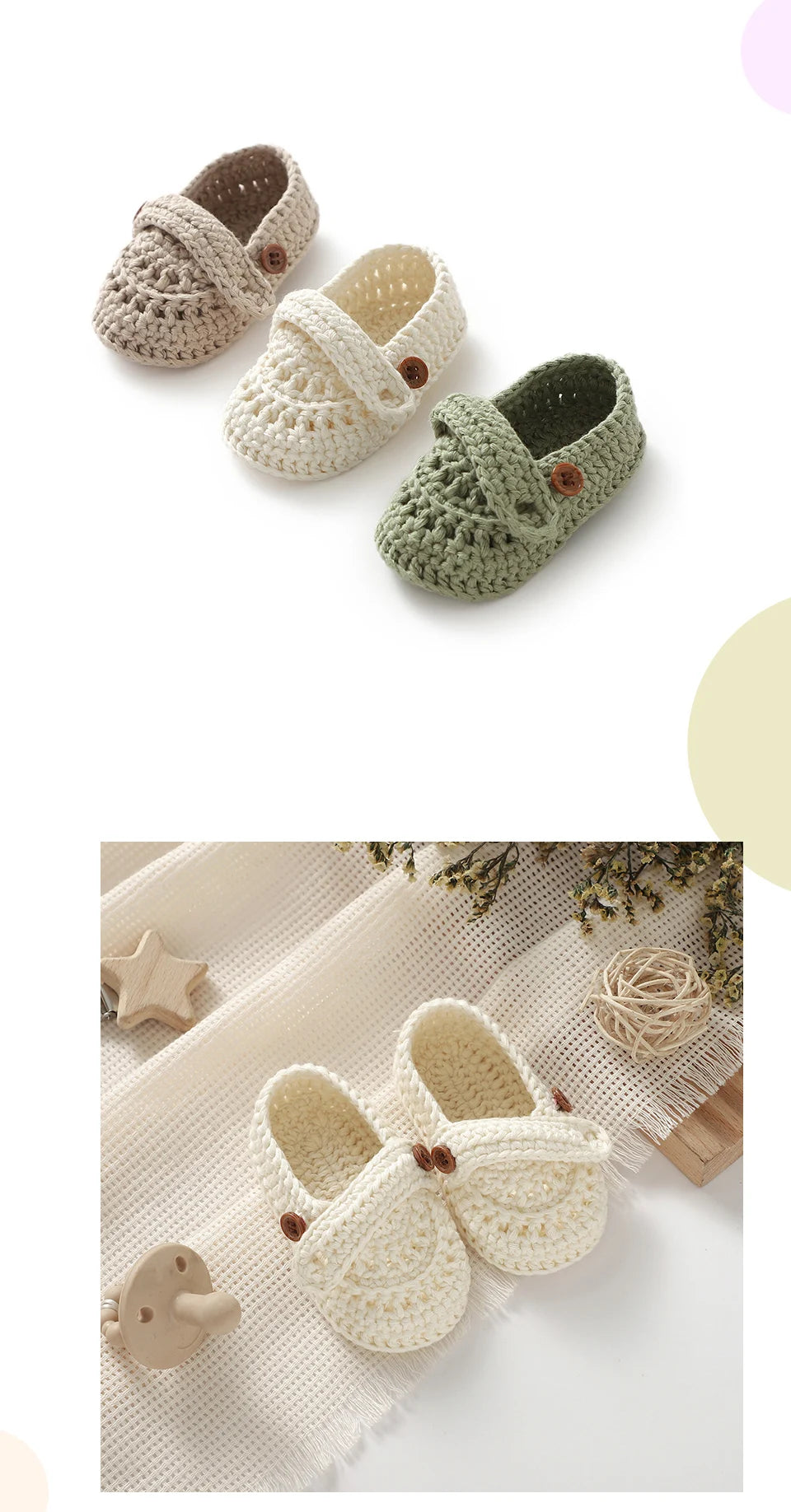 Baby Girls First Walker Shoes Adorable Solid Hand Knit Newborn Infant Slip On Prewalkers 0-12m Toddler Outdoor Indoor Floor Wear