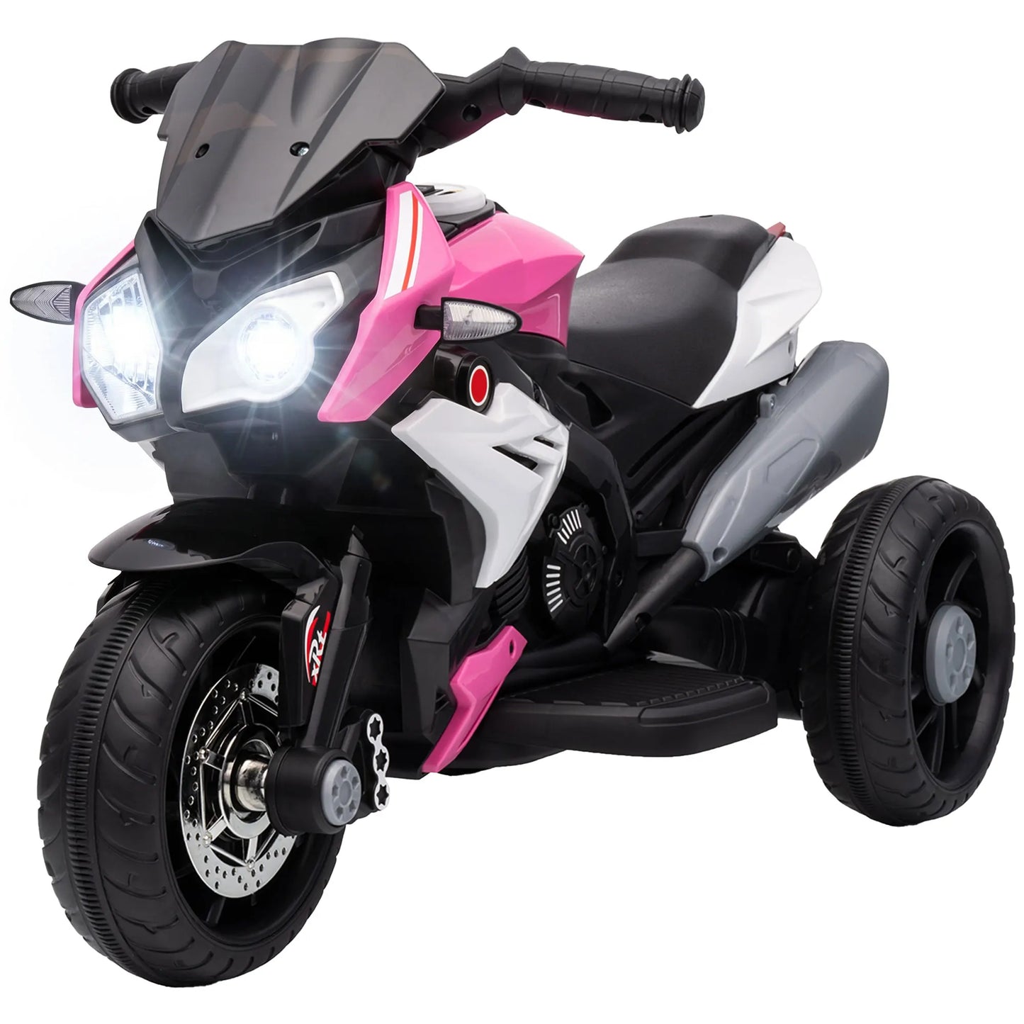3-wheel electric motorcycle for children, 6V, electric motorcycle for kids aged 3 to 5, with lights and sounds, 86x42x52cm, load capacity: 25 kg