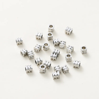 20pcs/lot 14K 18K Gold Square Loose SpacerBrass Beads Necklace Bracelet Beading Seeds For DIY Earing Charms Making Findinds