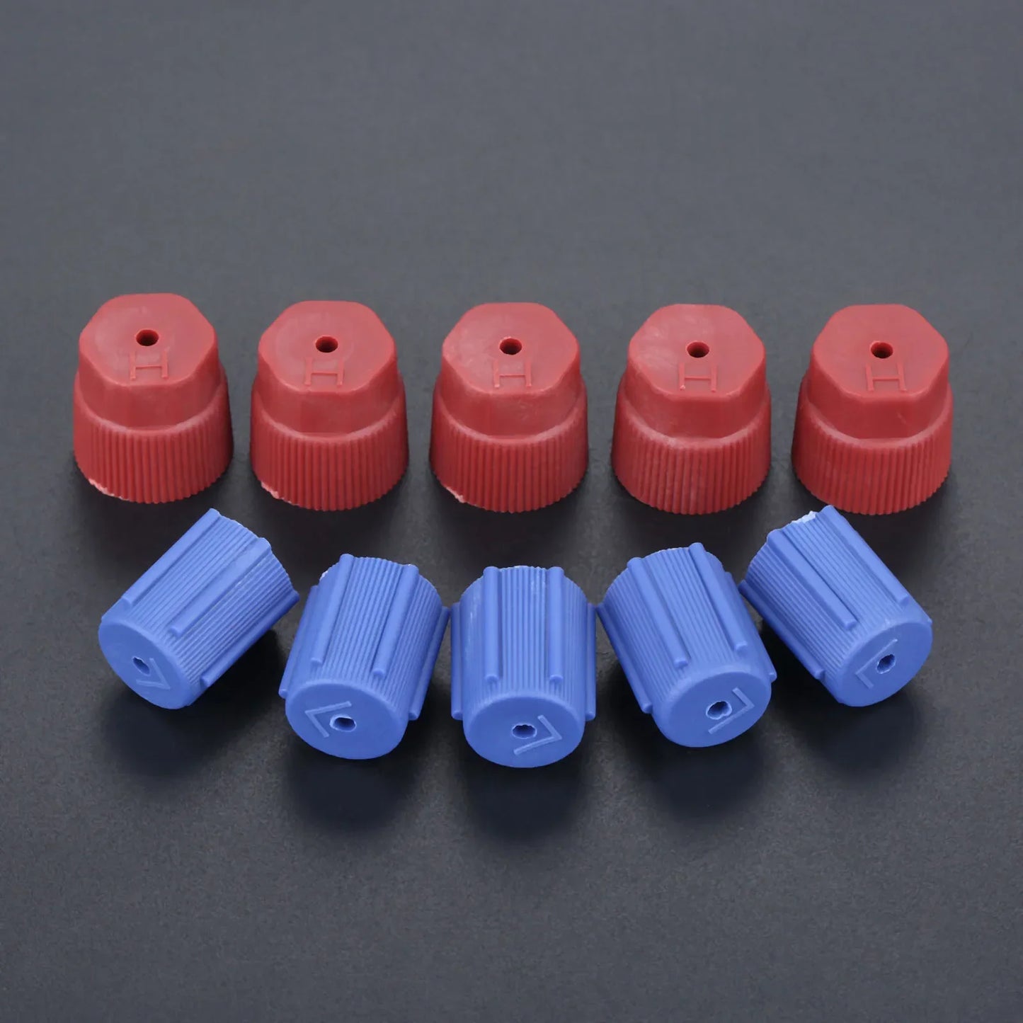 10pcs R134a Cap AC Caps 13mm & 16mm Air Conditioning Service AC System Charging Port Caps for Car Air-conditioning Replacement