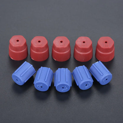 10pcs R134a Cap AC Caps 13mm & 16mm Air Conditioning Service AC System Charging Port Caps for Car Air-conditioning Replacement