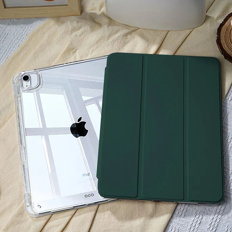 With Pencil Holder Case for iPad A16 A19 12th 11th 2026 Air11 13 Air8 M4 M3 M2 Pro11 12.9 13 M4 M5 Air4 5 10 9 8 7 9.7 10.2 10.5