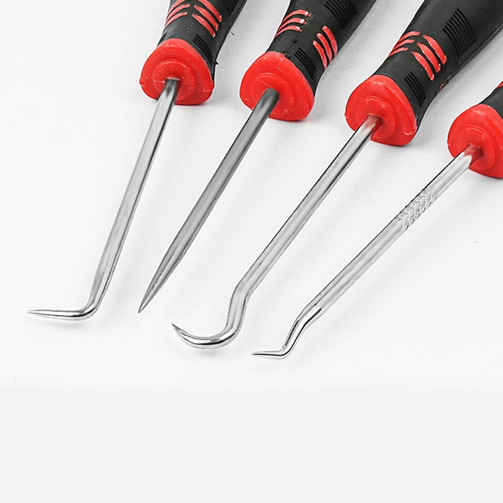Car Auto Vehicle Oil Seal Screwdrivers Set O-Ring Seal Gasket Puller Remover Pick Hooks Tools Sealing Repair Tools 16cm 4Pcs