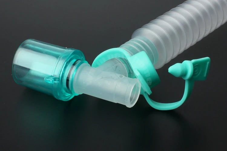 Catheter Mount Extension Tube Double Swivel Elbow Use Anesthesia Breathing Circuit with Gas Sampling Port