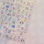 Iridescent Water Bubbles Shiny Stars Colorful 5D Nail Art Stickers Dreamy Water Drop Self Adhesive Decorations Manicure Decals
