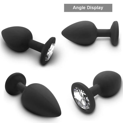 S/M/L Soft Silicone Anal Plug Mini Erotic Butt Plug Sex Toy for Anal Toy Beginner Men Women Gay Couples Prostate Stimulator