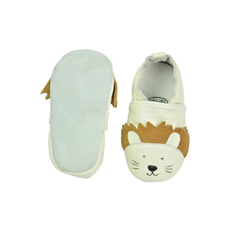 Autumn Baby Shoes Toddle Boys Girls Skid-Proof Shoe Soft Sheepskin Sneakers Fashion Animal Picture First Walker Moccasins 0-24M