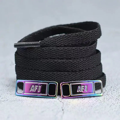 4Pcs AF1 Shoelaces Black White Flat laces and Shoe Decoration Suit Sneaker Shoelace Air Force one Shoes Accessories