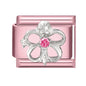 Pink Color Y2K Butterfly Star Bow Rabbit Heart Pendant Italian Charm Links Fit 9mm Stainless Steel Bracelet DIY Making Gifts