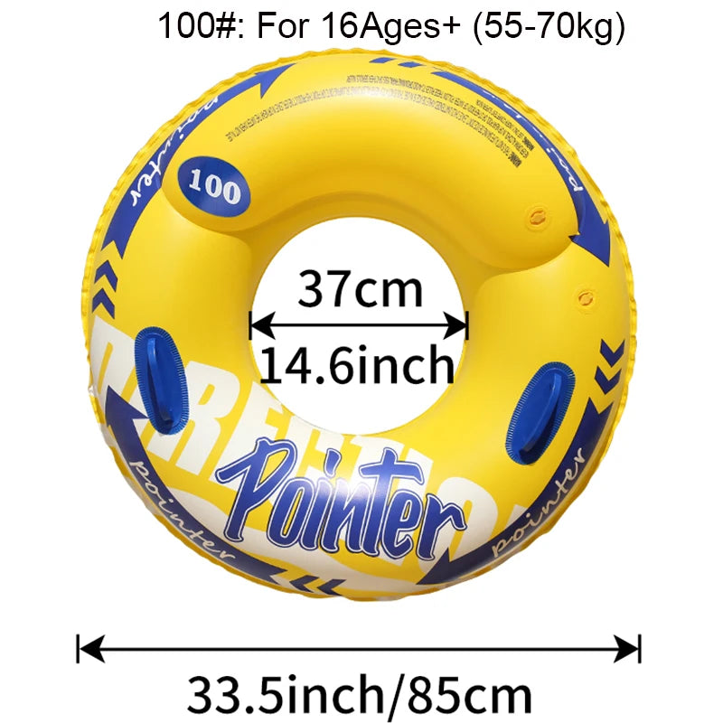 Double Balloon Inflatable Swimming Ring，Beach toys Pool Floaties for Adults,Swim Inner Tube for Pool