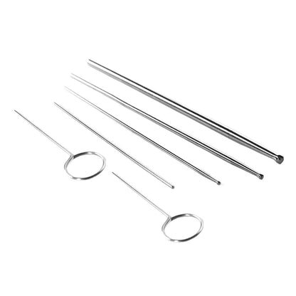 Reptiles Snake Gender Probes Set 6Pcs Reusable Different Size with Case Round
