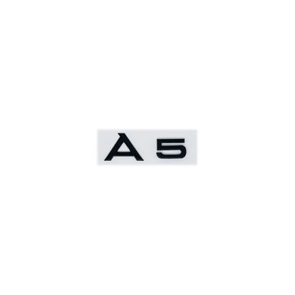 Car Letter Logo Sticker for A5 suitable for tail bumper and trunk emblem applicable to 2.0 3.0 40TDI 35 40 45TFSI models
