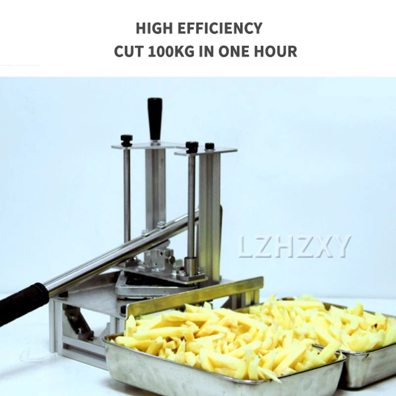 French Fries Cutter Commercial Vegetable Fruit Slicer Dicer With 3 Stainless Steel Blades Potatoes Carrots Cucumbers