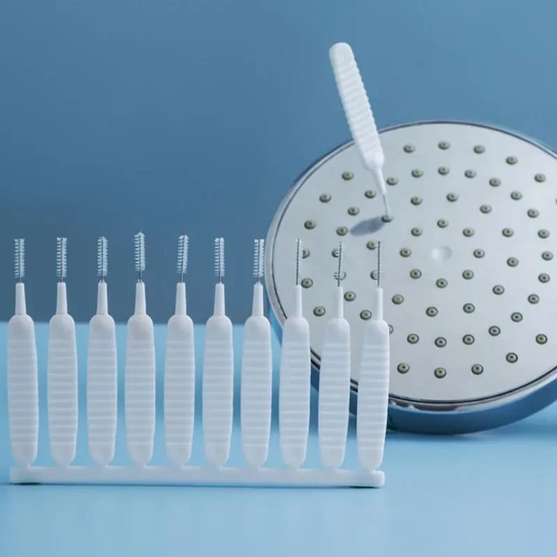 Bathroom Shower Head Cleaning Brush White Small Brush Pore Gap Clean Anti-clogging Nylon For Kitchen Toilet Phone Hole