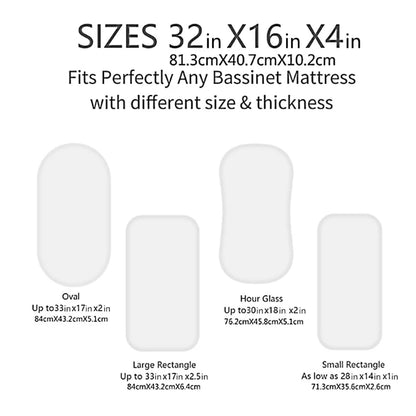Fitted Bassinet Sheet for Cradles Basket Baby Diaper Cushions Fitted Sheet Case