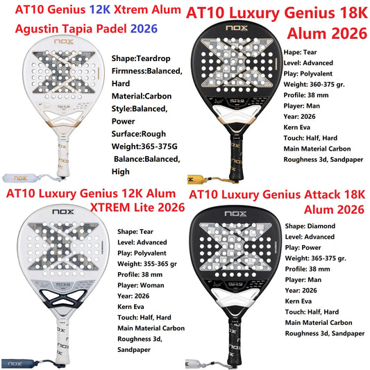 Nox 3D Carbon Fiber Power Racket, Stereo Structure Rebuild Tennis Hit Experience, Immersive Advanced Court, Tech Enabled 2023-26