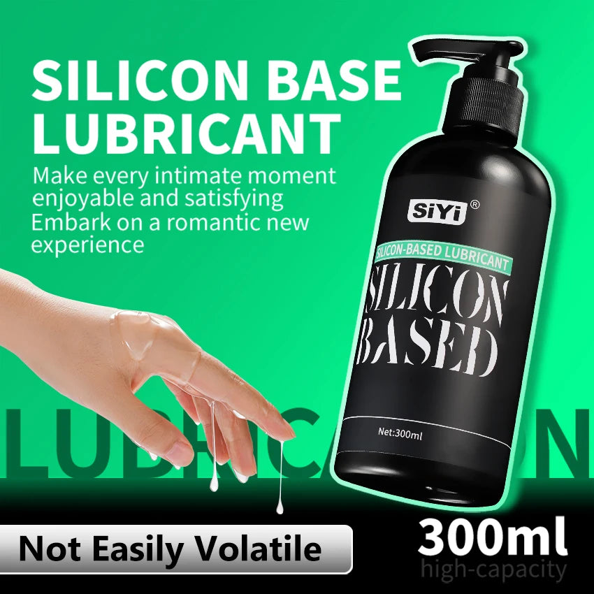 300ml Silicone-Based Lube with Press Pump,  Stringy Anal Lubricant Suitable for Sex Toys Ideal for Toys and Couples