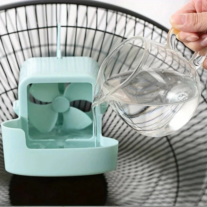 Fan Humidifier Cooler, Household Floor Fan with Water Cooling, Dorm Desktop Mini Air Conditioner Fan, Summer Heat Relief Small F