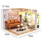 Mini Doll House DIY Small House 3D Puzzle Assembly Building Model Toys Home Bedroom Decoration With Furniture LED Lights Gifts