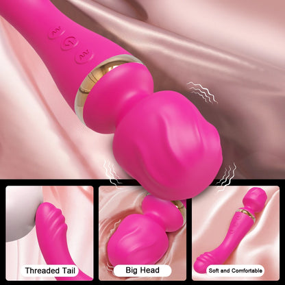 2 Motors AV Vibrator for Women G Spot Clit Clitoris Stimulator USB Rechargeable Vagina Massager Female Sex Toys Adults Goods