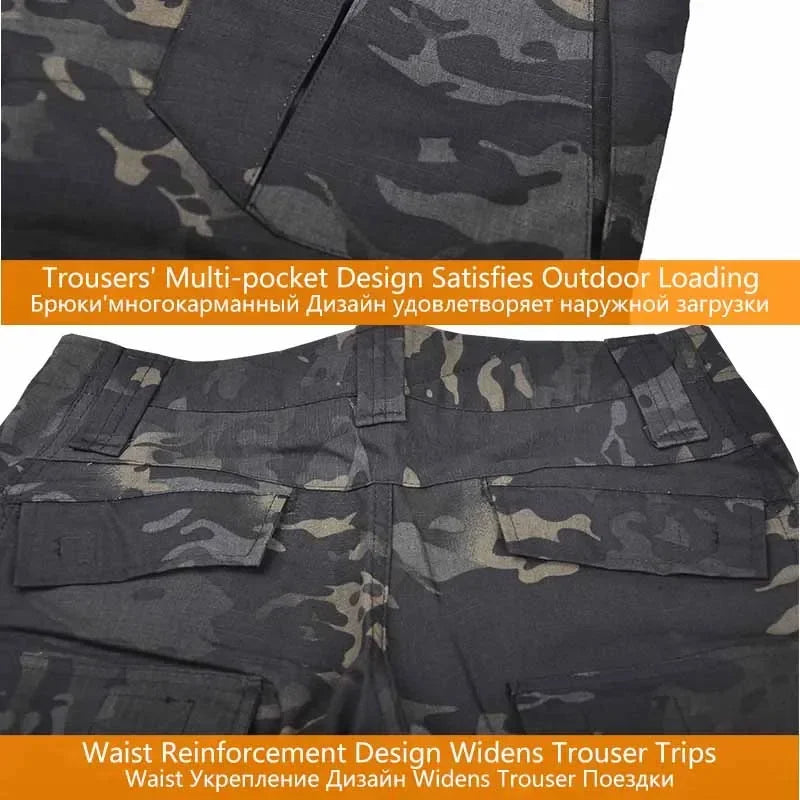 Green Tactical Suits Outdoor Uniform Men Clothing Training Suit Hunting Shirts Cargo Pants Paintball Mens Sets Wear Resistant