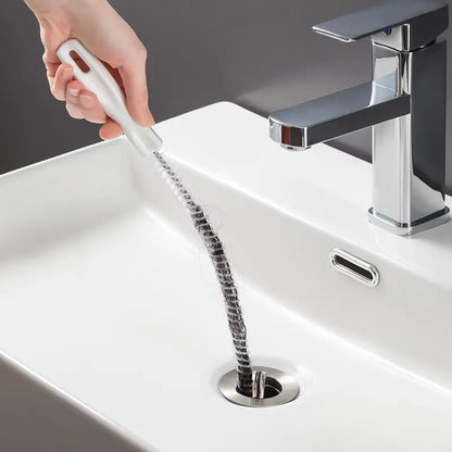 Pipe Dredging Brush Bathroom Sewer Hair Remove Sink Cleaning Brush 48/71cm Drain Cleaner Bendable Flexible Cleaning Tools