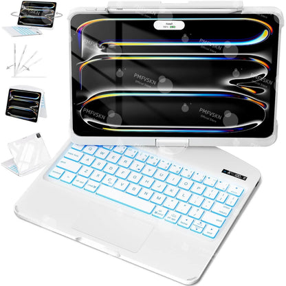 360° Rotate Magic Keyboard For iPad Pro 11 2024 2022 Air 4 5 6 7 For iPad 12.9 13 10th Generation 11th A16 2025 6th 5th 4th Gen