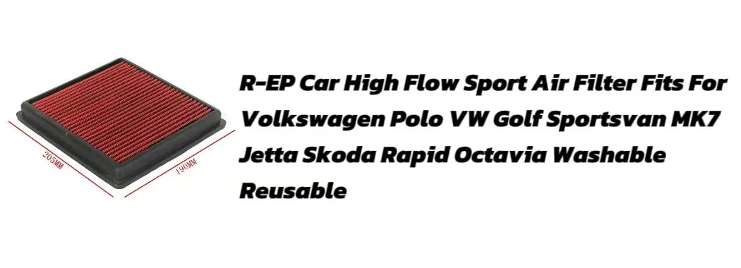 R-EP Replacement Air Filter For VOLKSWAGEN For VW GOLF 5 6 TOURAN TIGUAN SHARAN SCIROCCO PASSAT JETTA CC EOS 1K0129620 Can Clean