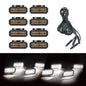 Beusfirts LED Front Grille Light FOR RAM 1500 Accessories Car Daytime Running Light Wheel Eyebrow Lamp For Pickup Offroad 12V
