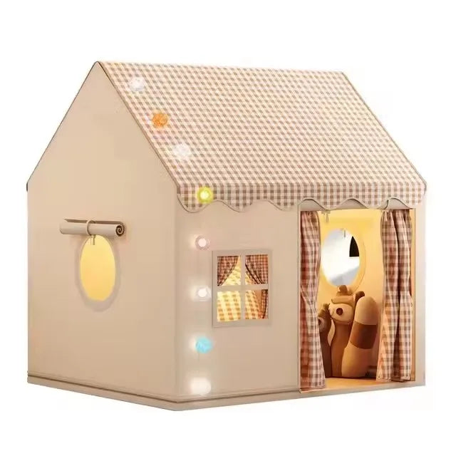 Large Kids Toddler Play Tent Indoor Outdoor - Foldable Pop Up Playhouse with Mesh Windows Safe Non-Toxic for Boys Girls