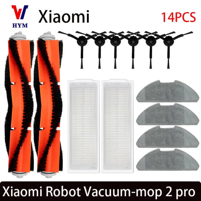 For Xiaomi Mi Robot Vacuum-Mop 2 Pro/Lite MJST1SHW MJSTL Hepa Filter Mop Cloth Main Side Brush Mijia Vacuum Cleaner Accessories