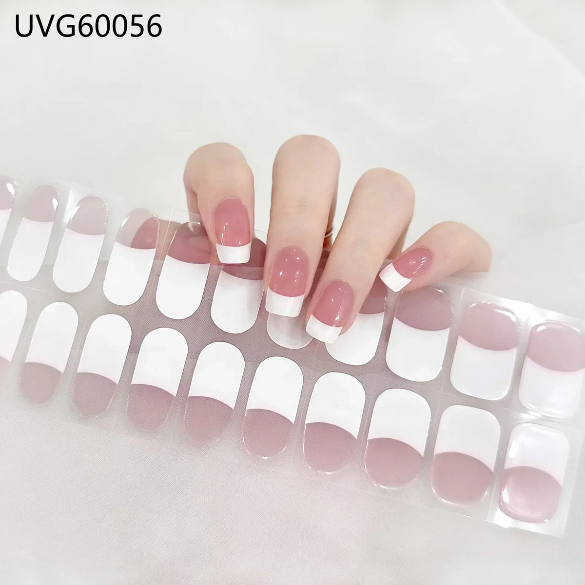 16/20/22Tips Semi-Cured Gel Nail Wraps Full Cover Manicure DIY Waterproof Long Lasting Gel Nail Stickers set for UV Lamp Need