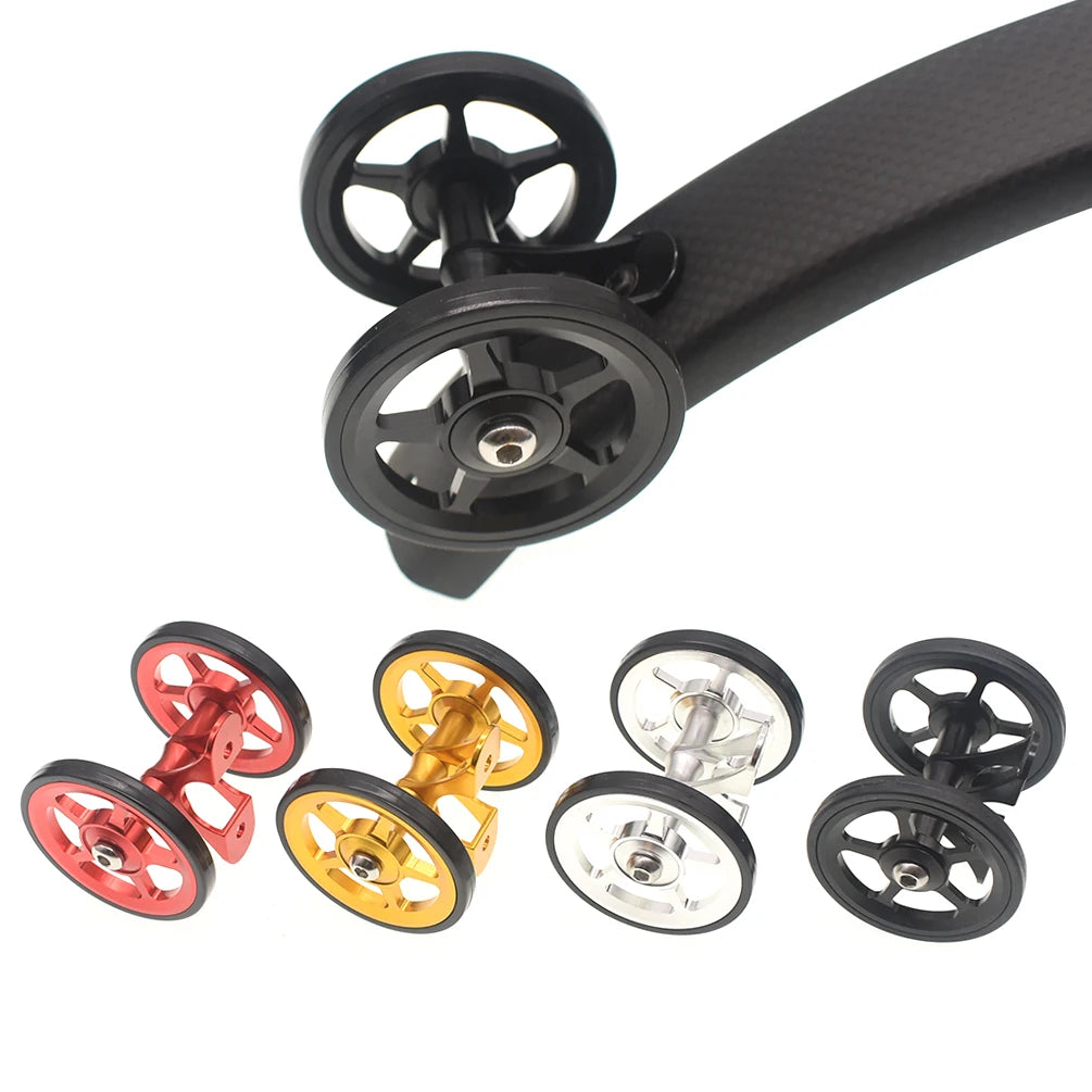 TWTOPSE dviračio lengvoji padanga sparnų ratukas, skirtas Brompton sulankstomam dviračiui, purvasaugio ratas, dvigubas AL7075 CNC A C linija 77g 60mm
