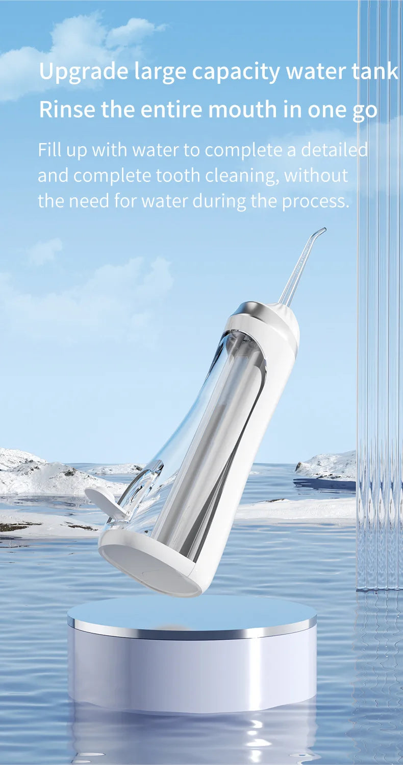 Electric Toothbrush Dental Irrigator Cleaning Machine with Residual Teeth Gap Cover Oral Beauty Device for Better Flossin