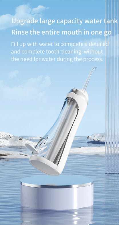 Electric Toothbrush Dental Irrigator Cleaning Machine with Residual Teeth Gap Cover Oral Beauty Device for Better Flossin