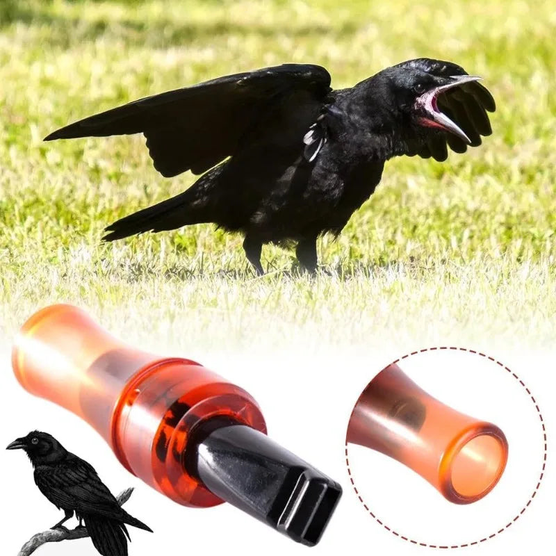 Portable Crow Bird Whistle with Realistic Sound Imitation Crow Call Decoy to Attract Crows Imitation Bird Whistle for Outdoor