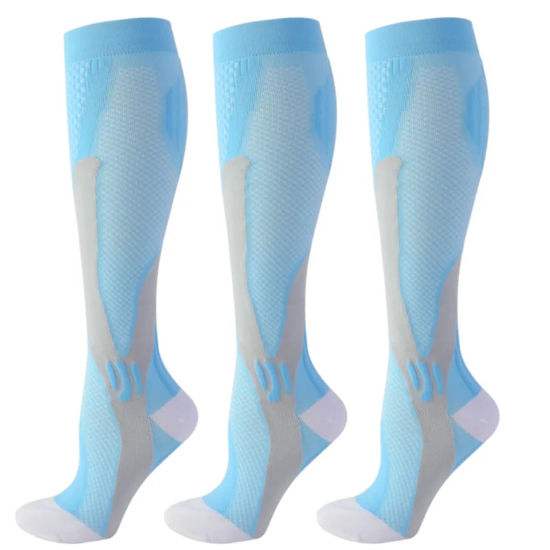 1/3Pairs Compression Sport Socks Medical Nursing Stockings Prevent Varicose Veins Socks Pregnancy Nursing Athletic Soccer Socks