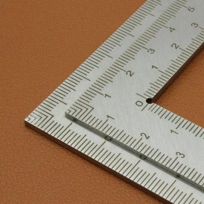 Mini Stainless Steel L-Square Ruler Mini Right Angle Corner Ruler Double Scale Thickened Multi-Function Measuring Tool