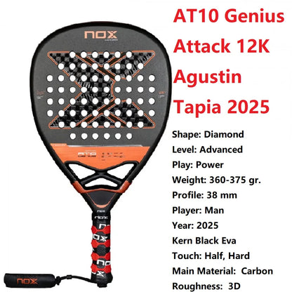 Nox 3D Carbon Fiber Power Racket, Stereo Structure Rebuild Tennis Hit Experience, Immersive Advanced Court, Tech Enabled 2023-26