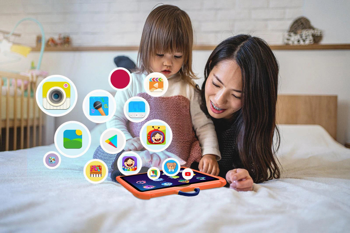 New 7 Inch Android 13 Learning Education Kids Tablets Quad Core 4GB RAM 64GB ROM Cheap Simple Children's Favorite Tablet Pc