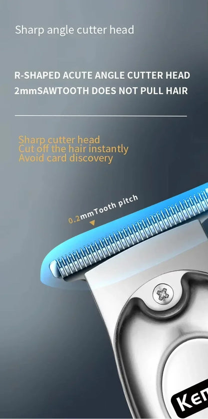 Kemei KM-2628 KM-678 KM-2024 USB Rechargeable Hair Clipper Professional Cordless Men Hair Trimmer Men's Hair Cutting Machine