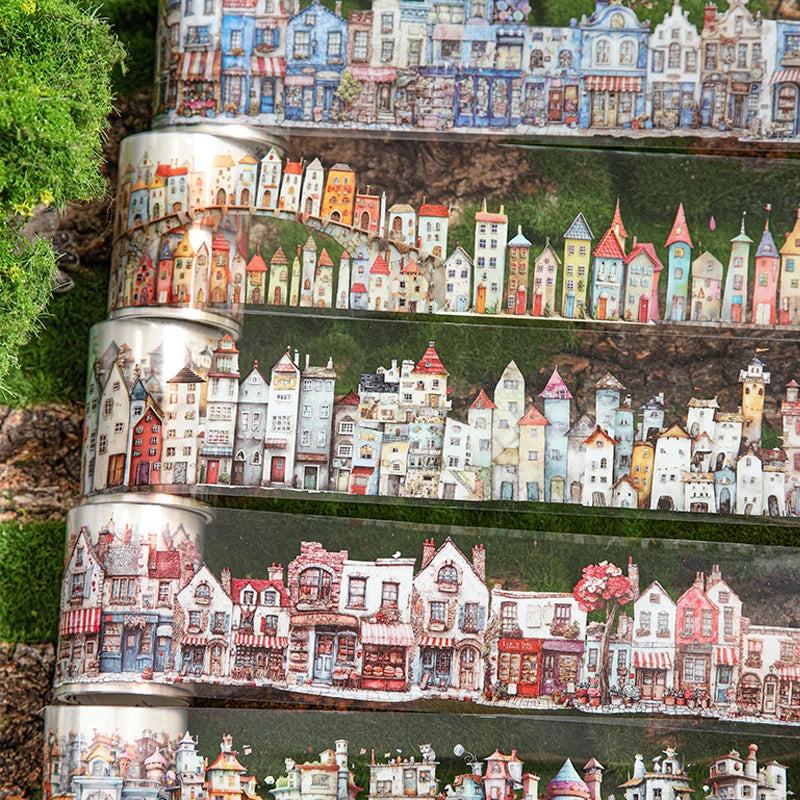 Mr.Paper kawaii Wacky House Series House Landscaping Tape DIY handbook decorative tape stickers student supplies washi tape set