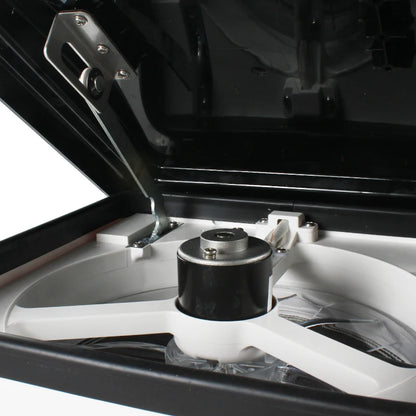 TYTXRV Caravan Accessories 11'' 12V CE RV Roof Vent Fan Manual Lifting Skylight Exhaust Fan for Camper Motorhome Travel Trailer