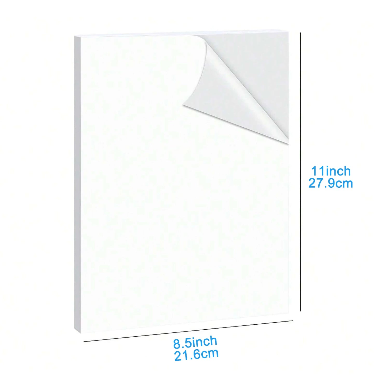 ESHANG A4/Letter High Matte Printable Vinyl Sticker Paper for Inkjet Printer Self-Adhesive Sheets Dries Quickly