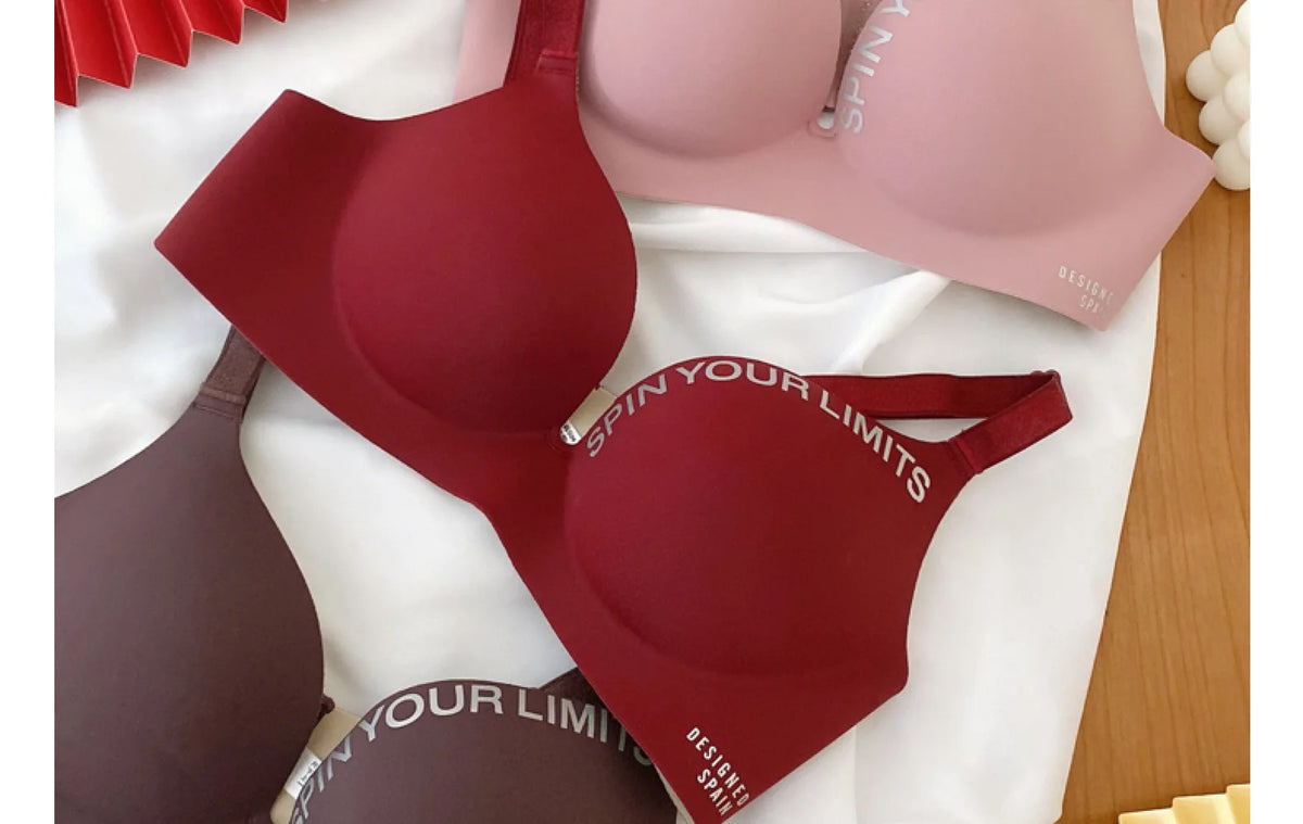 Women Print Seamless Bra Sexy Lingerie Floral Push Up Bras One-Piece Underwear 2026 Bralette No Steel Rings Gather Brassiere