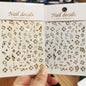 1pc 3D Hibiscus Flowers Nail Sticker White Black Flower Petals Adhesive Decals Pink Golden Floral Slider For Nail Art Decoration